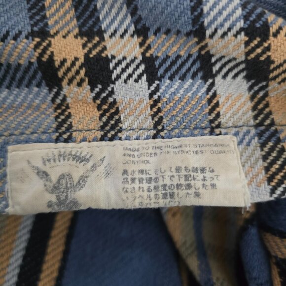 Superdry Flannel Button Up Shirt Men Large Plaid Collared Heavyweight Pockets - Picture 14 of 16